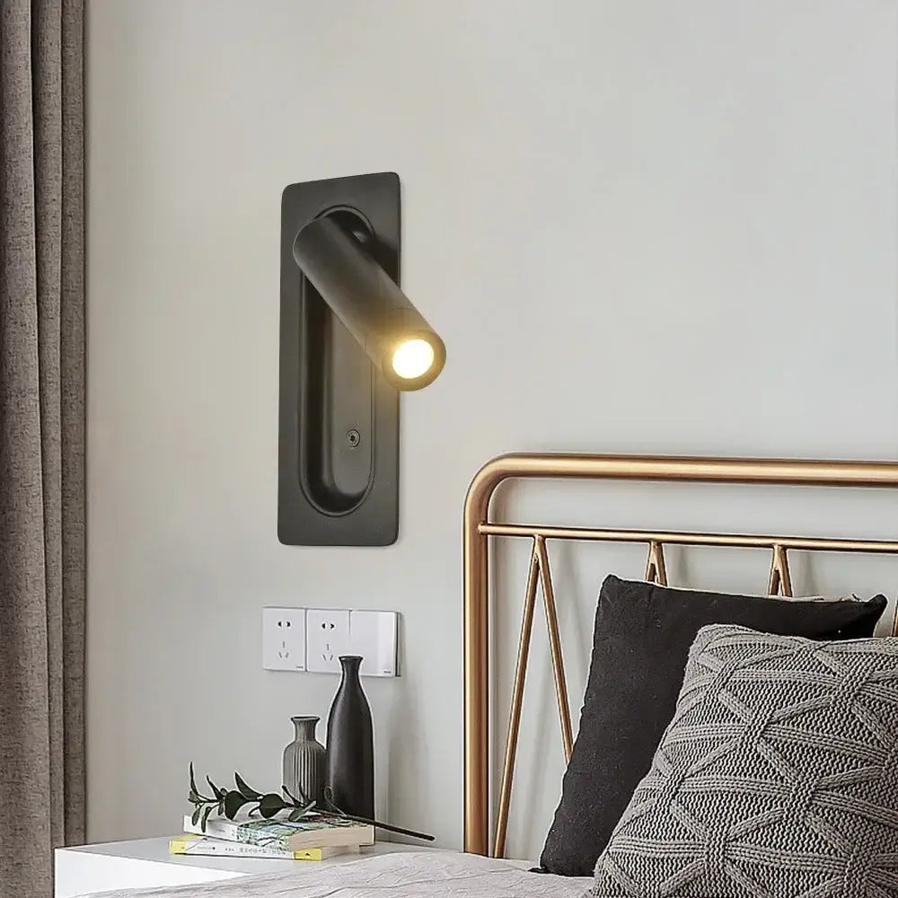 Black Bedside Wall Lamp