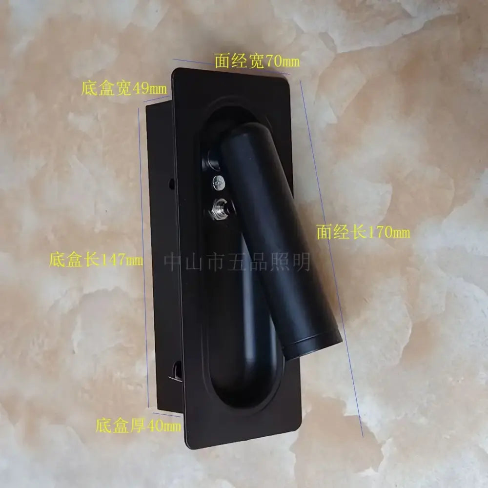 Black Bedside Wall Lamp