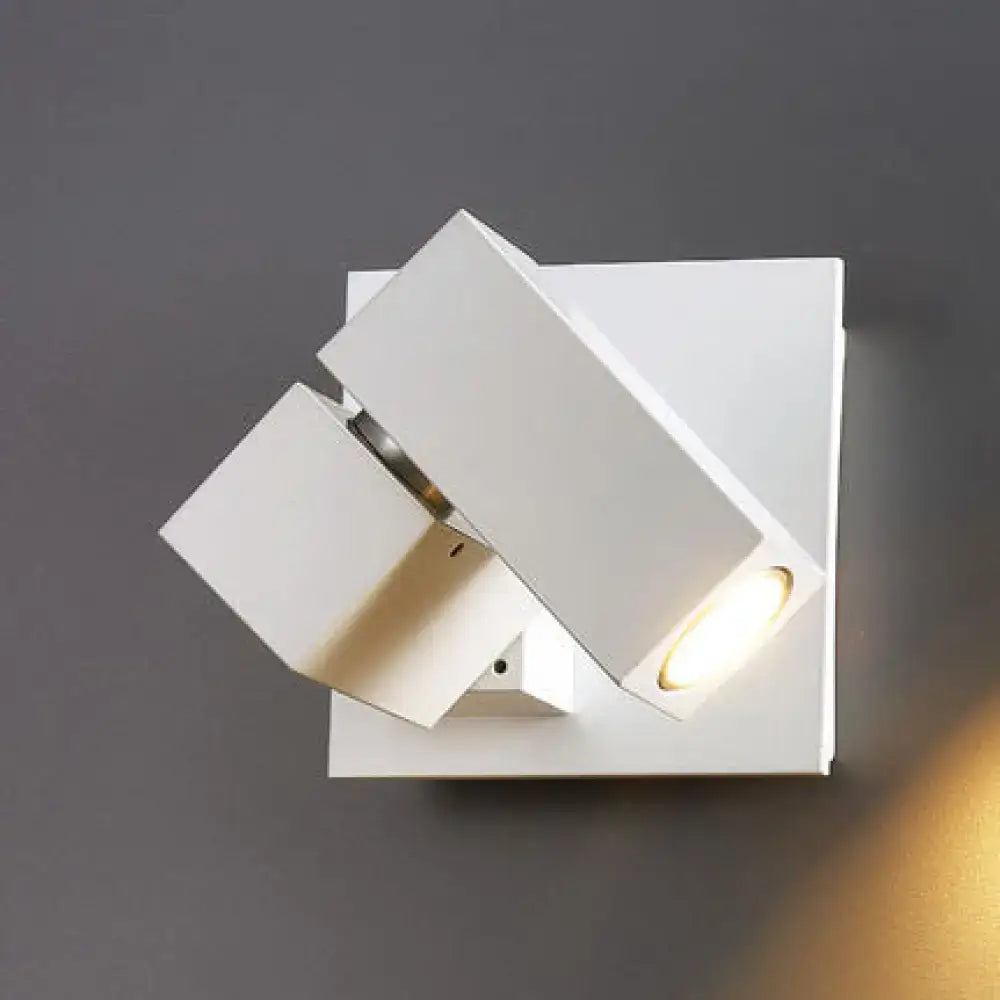 Black Cube Wall Light