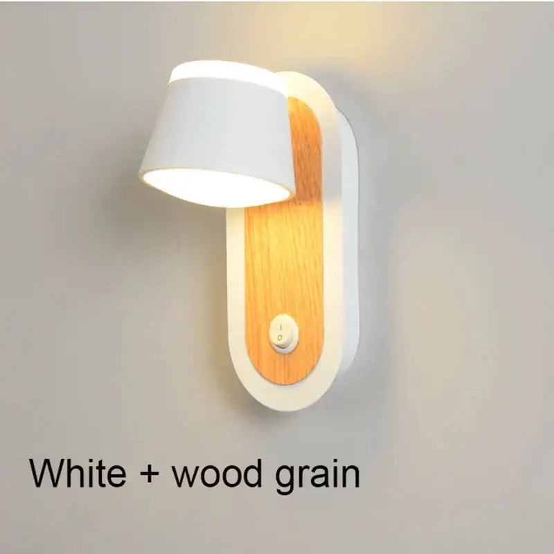 Black Adjustable Dual-LED Wall Lamp