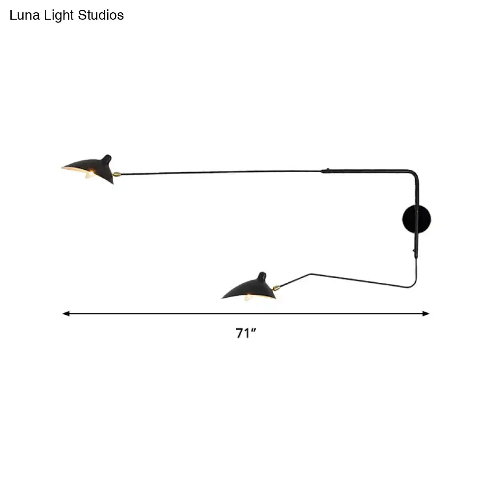 Black Articulated Wall Sconce