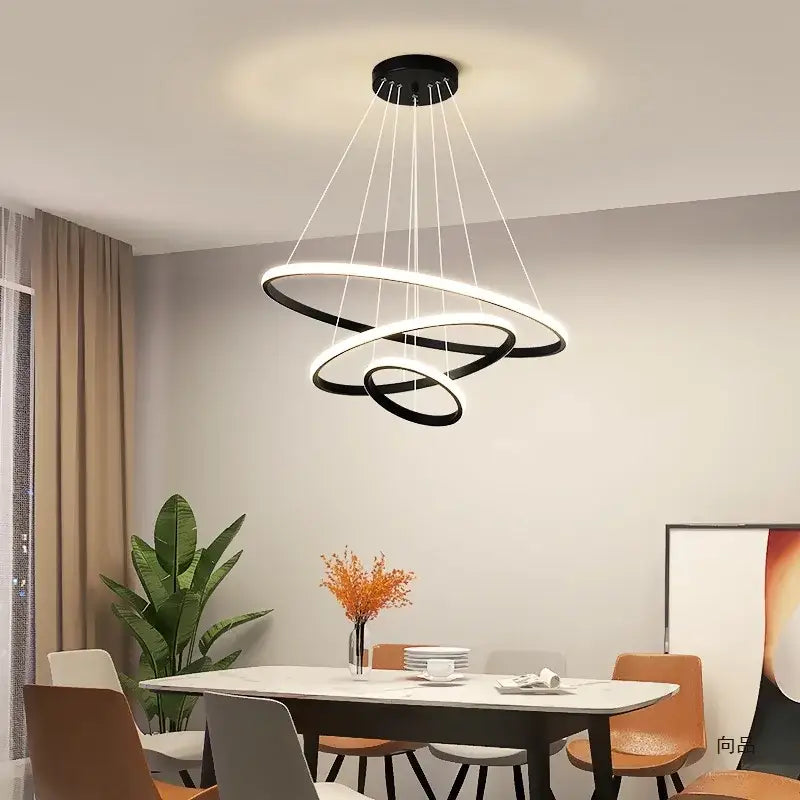 Black Circles Pendant Light