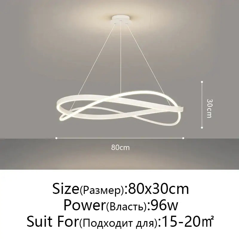 Black Circular LED Pendant with Dimmable Light
