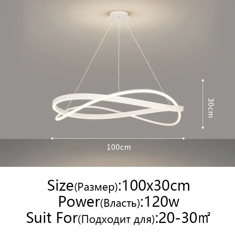 Black Circular LED Pendant with Dimmable Light