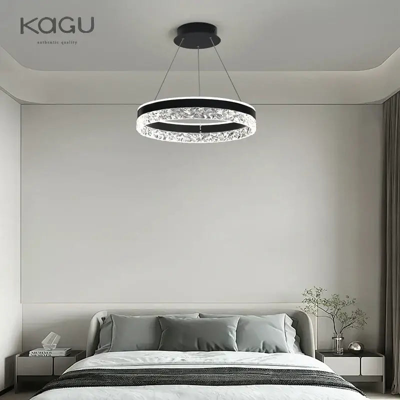 Crystal Rings LED Chandelier