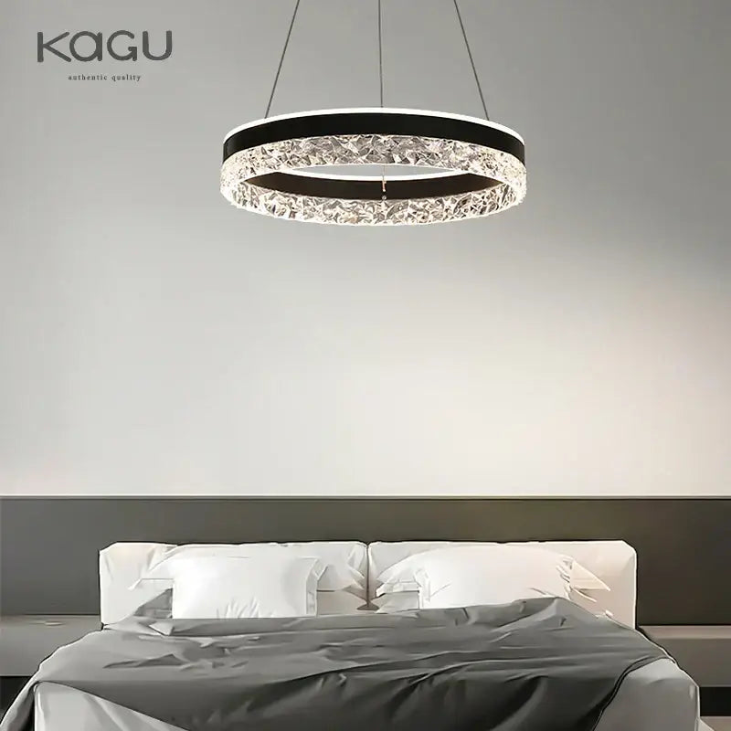 Crystal Rings LED Chandelier