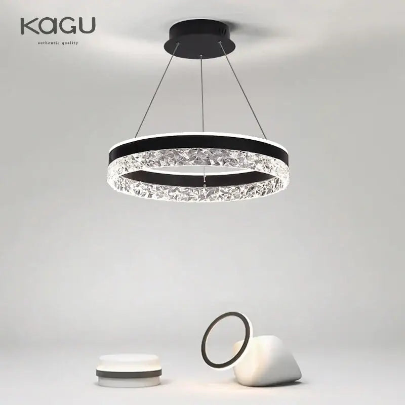 Crystal Rings LED Chandelier