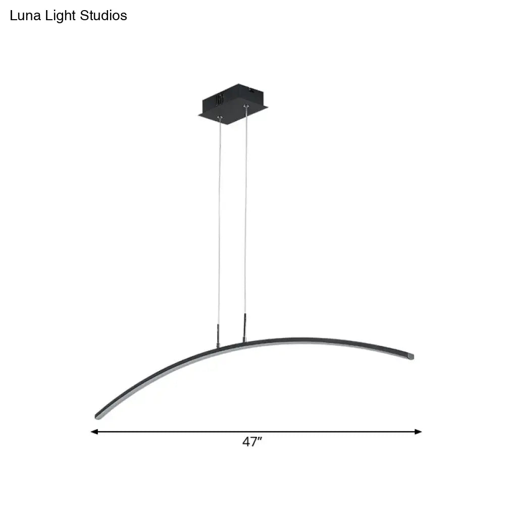 Curved LED Island Light