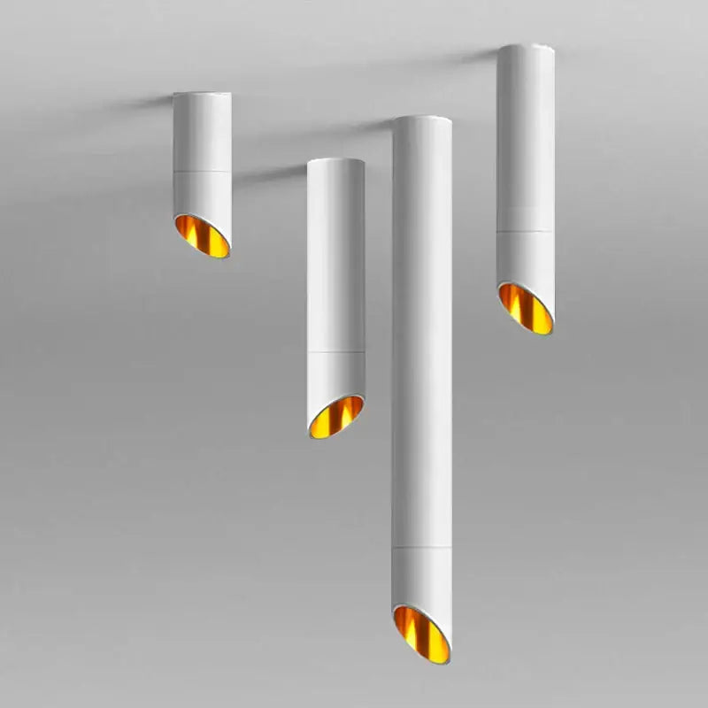 Black Cylindrical Ceiling Light