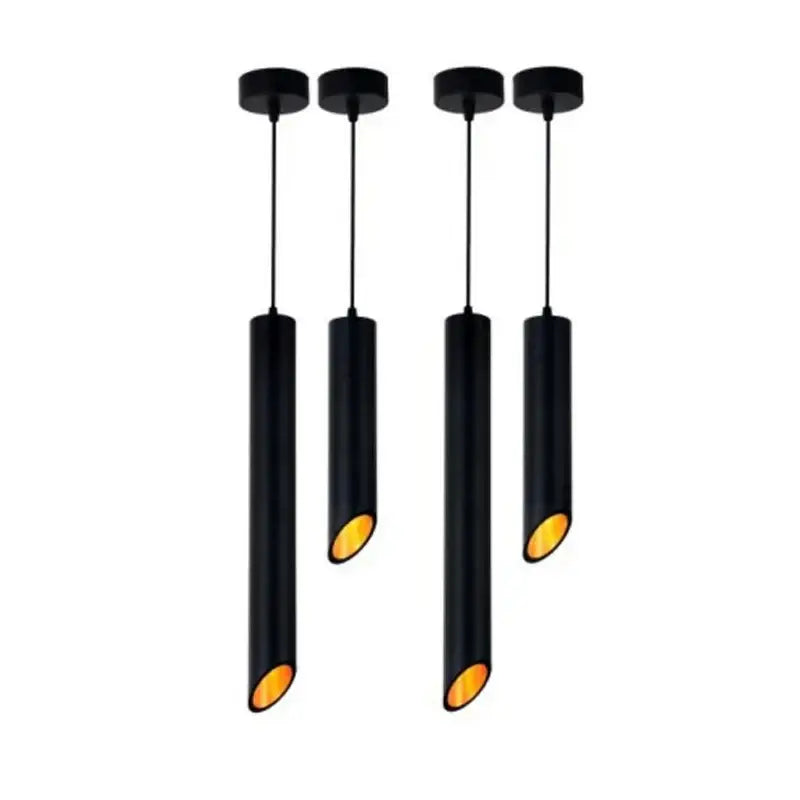 Black Cylindrical Ceiling Light