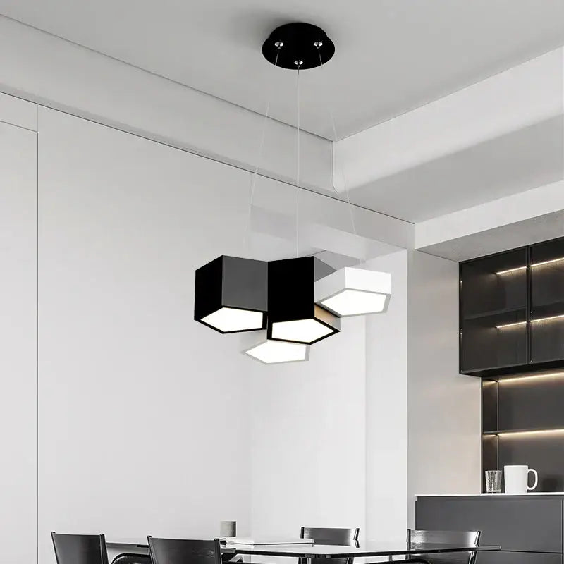 Black White Diamond Chandelier