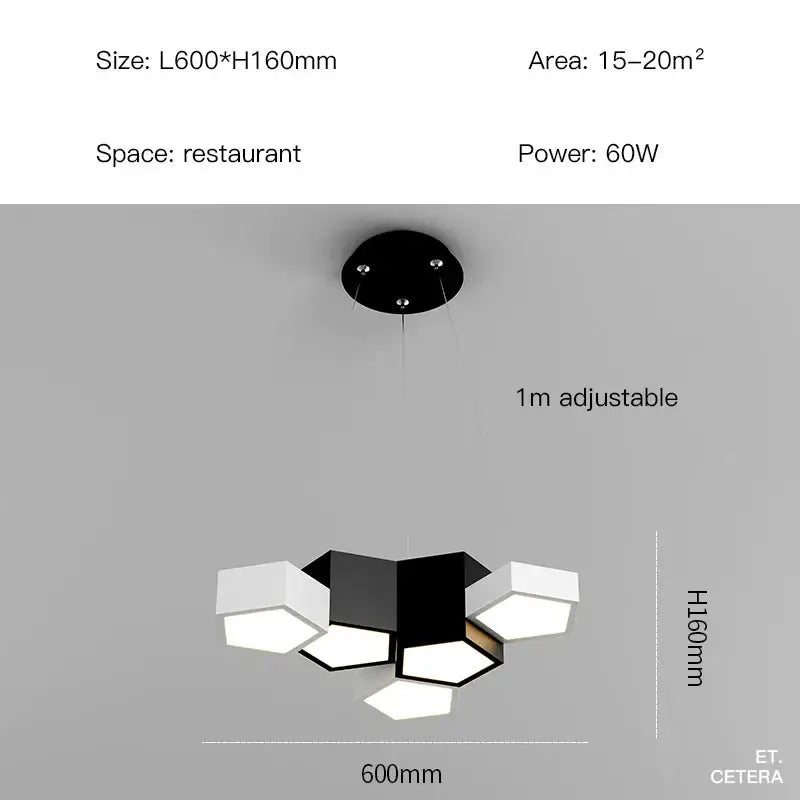 Black White Diamond Chandelier