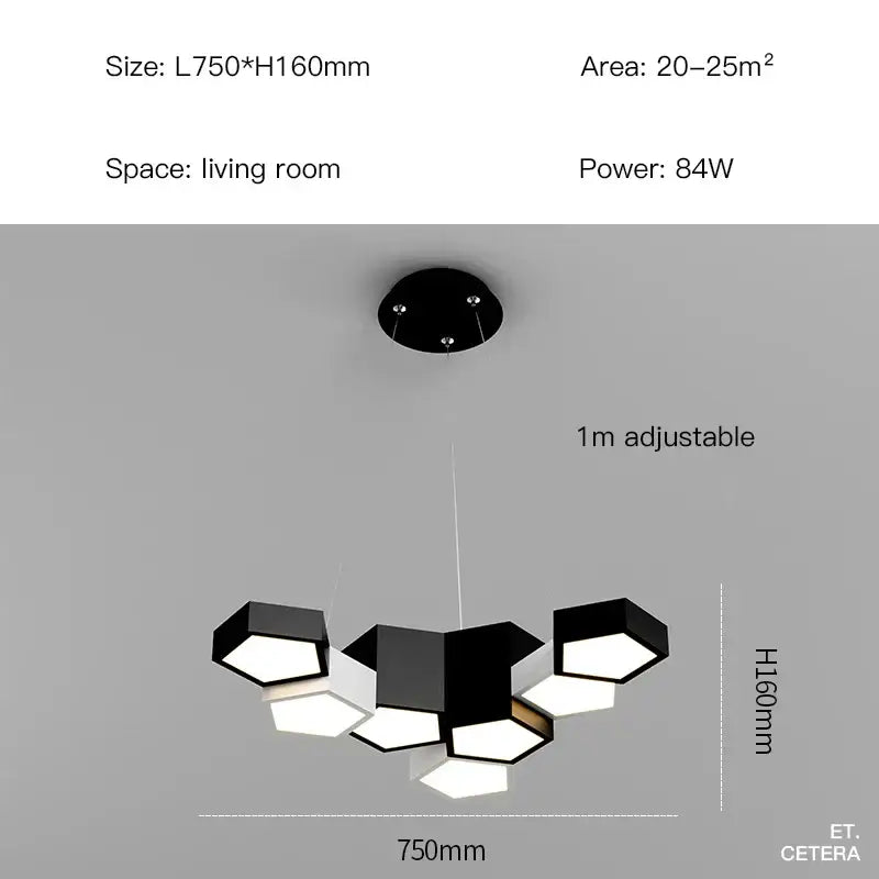Black White Diamond Chandelier