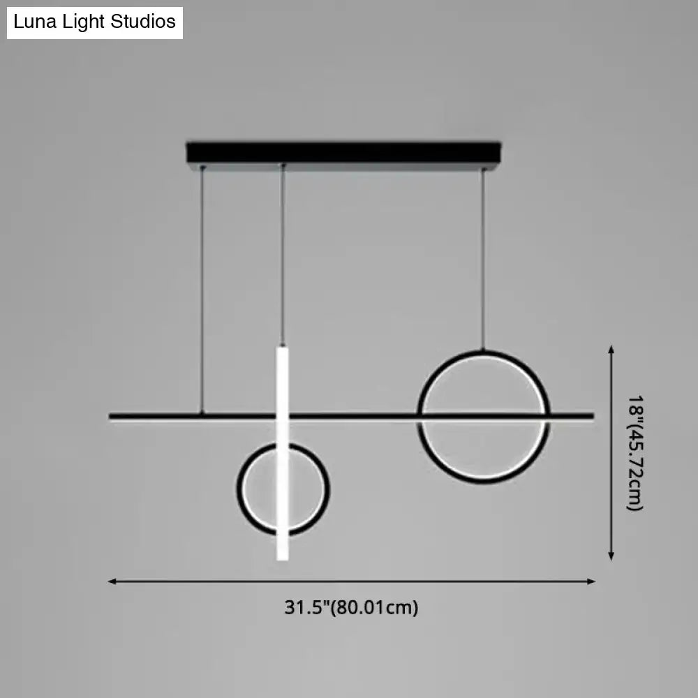 Black Acrylic Pendant Light