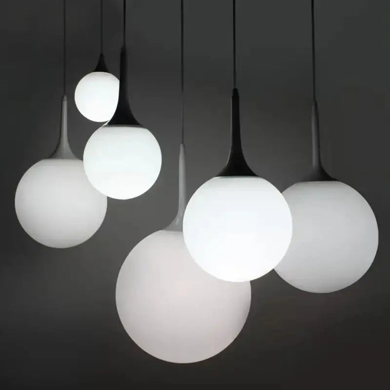 White Glass 30cm Pendant Lamp