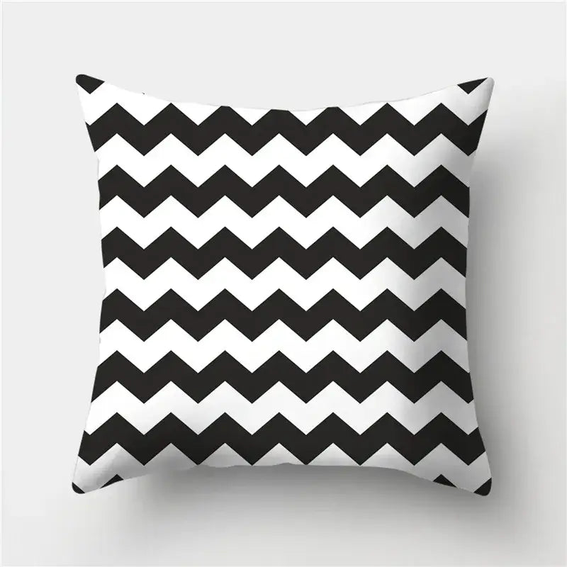 Black Gold Geometric Pillowcase