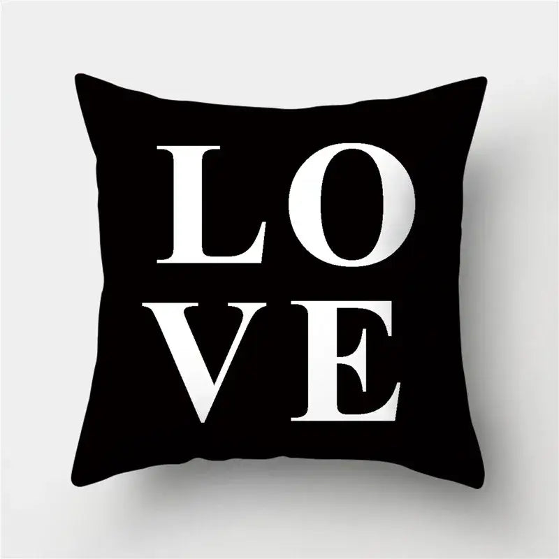 Black Gold Geometric Pillowcase