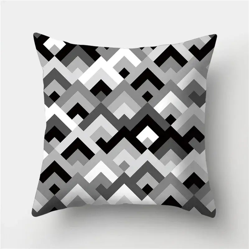 Black Gold Geometric Pillowcase