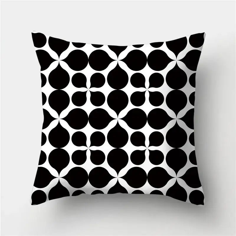 Black Gold Geometric Pillowcase