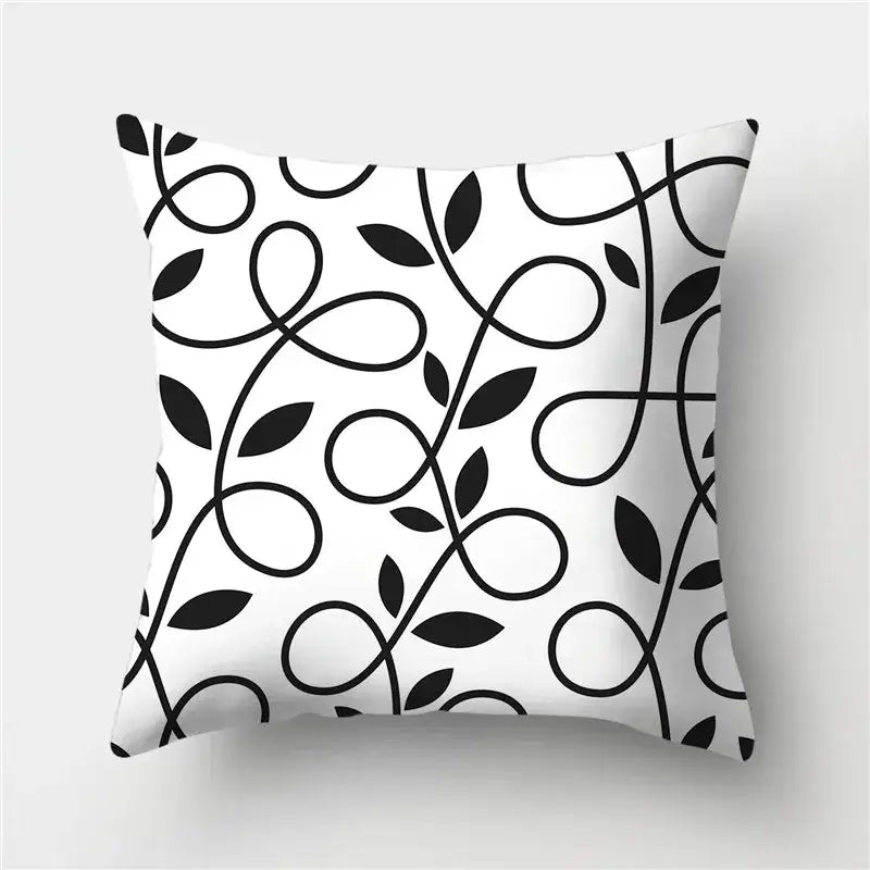 Black Gold Geometric Pillowcase