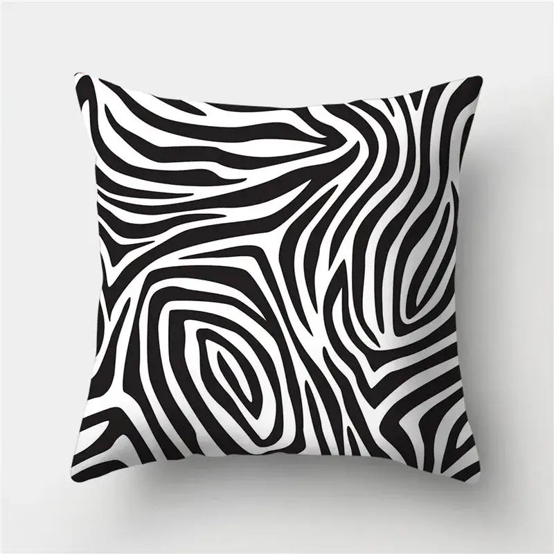 Black Gold Geometric Pillowcase