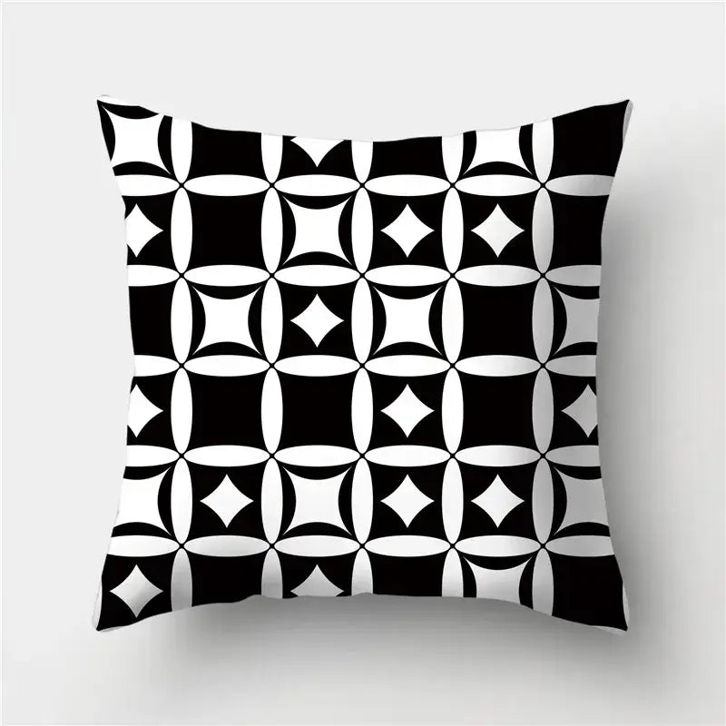 Black Gold Geometric Pillowcase