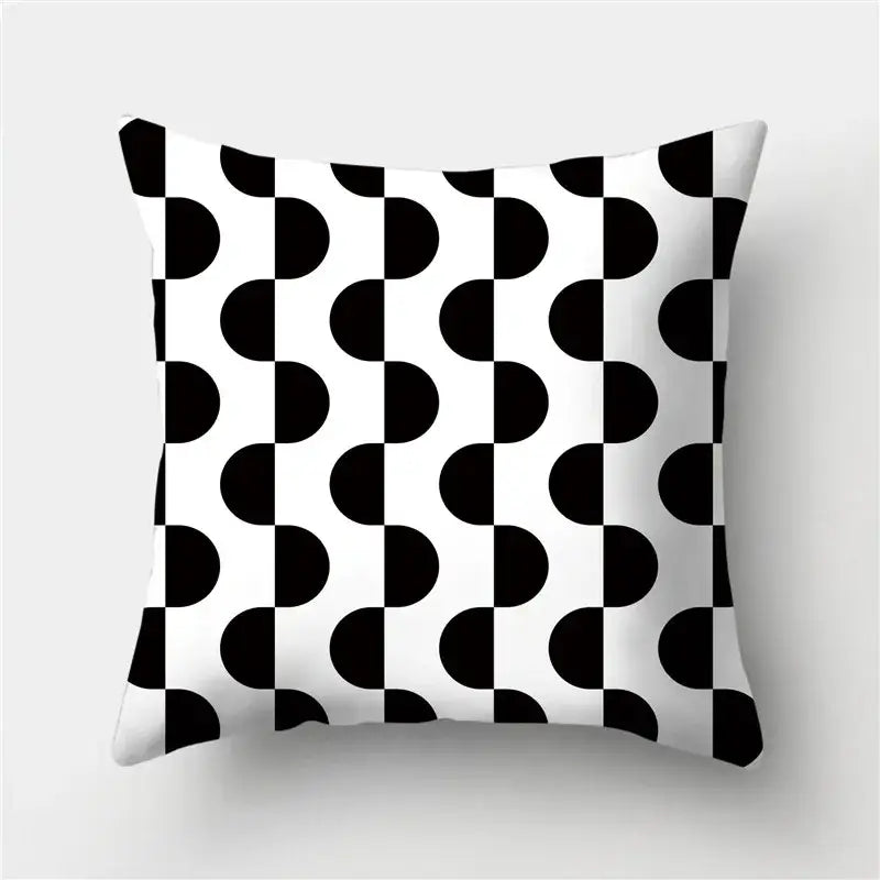 Black Gold Geometric Pillowcase