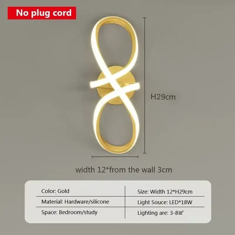 Gold Nordic Wall Sconce