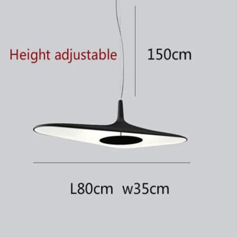 Black Irregular Pendant Light