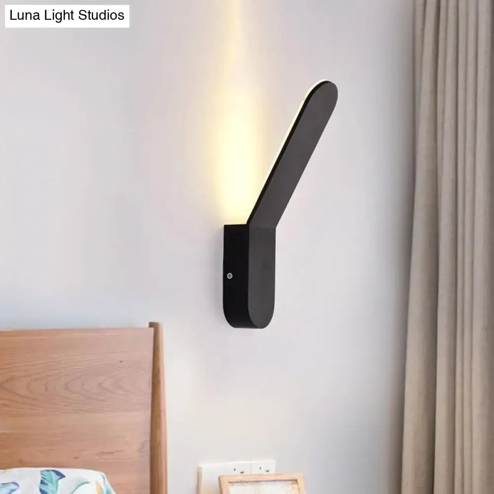Black Oval Metal Corridor Wall Sconce