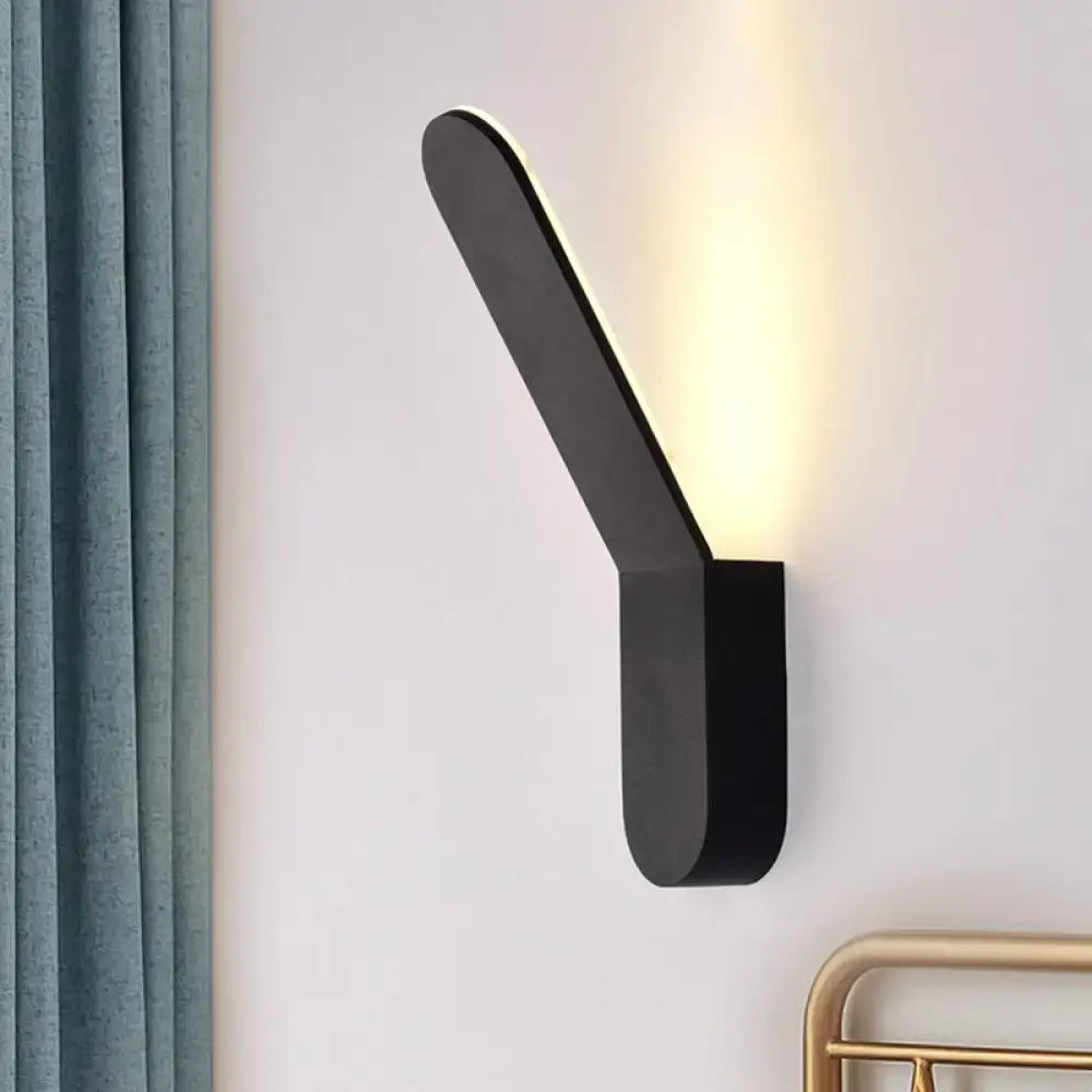 Black Oval Metal Corridor Wall Sconce