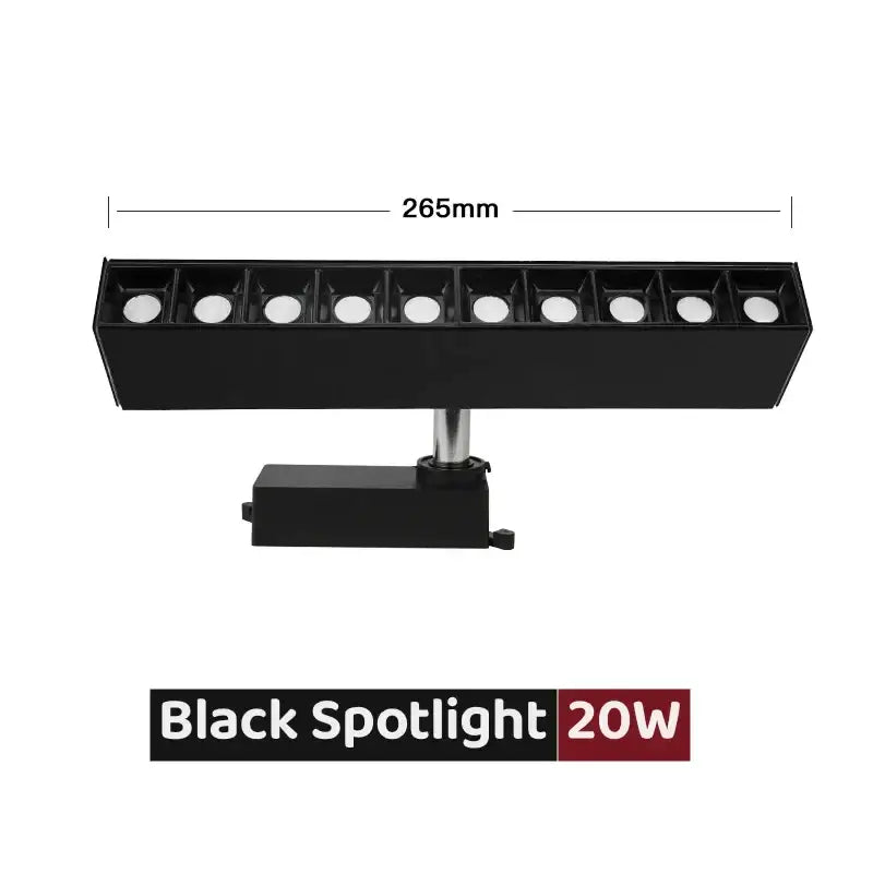 Black Linear Adjustable Track Light