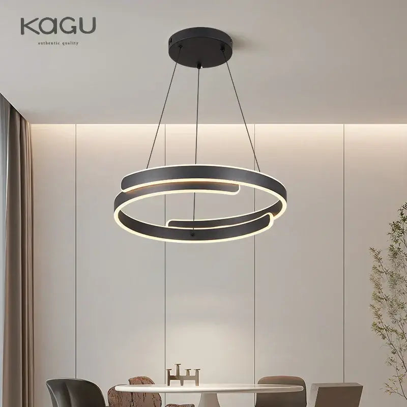 Black LED Ring Pendant
