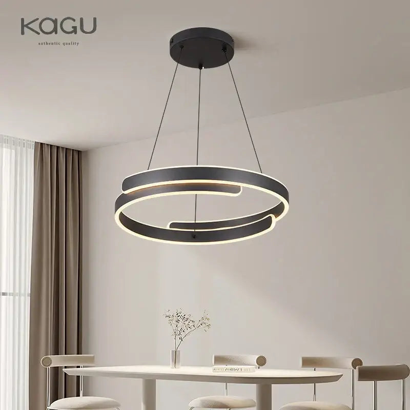 Black LED Ring Pendant