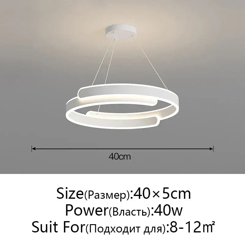 Black LED Ring Pendant