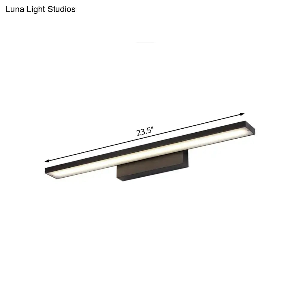 White Acrylic Vanity Light Slim Four-Size