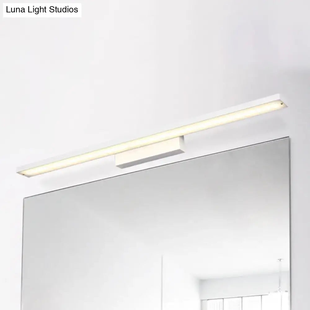 White Acrylic Vanity Light Slim Four-Size