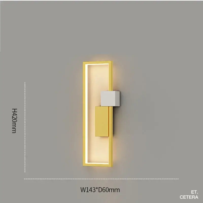 Black Minimalist Wall Lamp with Dimming Feature
