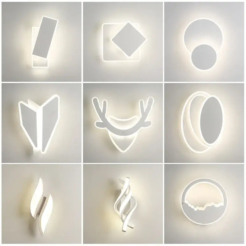 Black Sculptural LED Lamp