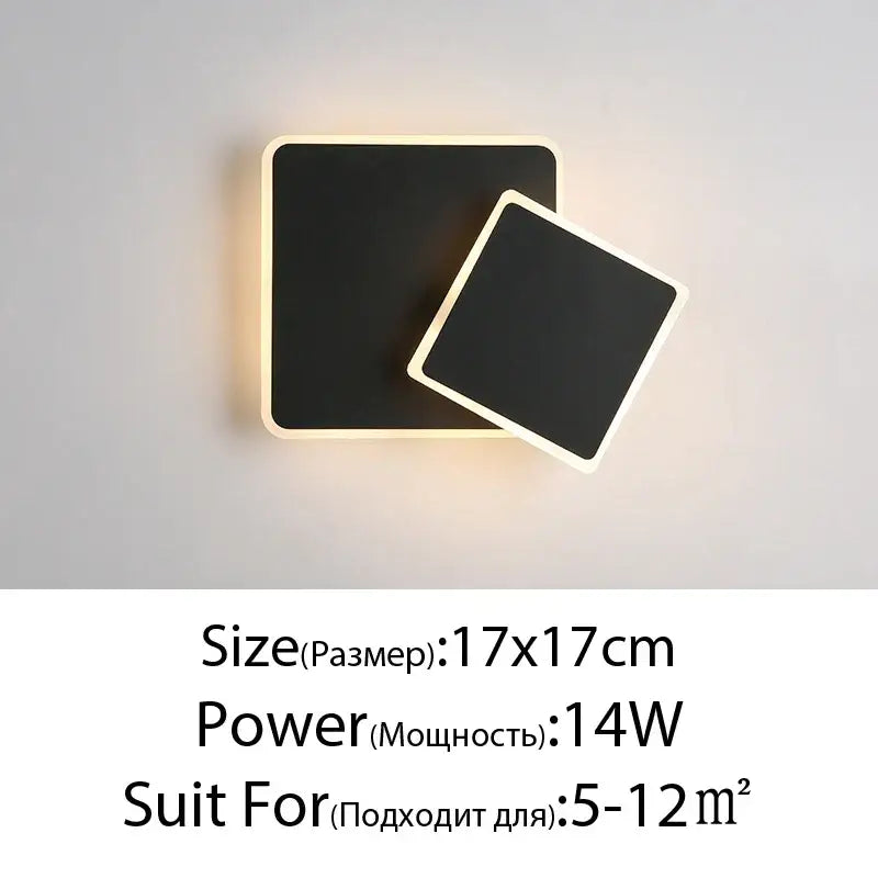 Black Sculptural LED Lamp