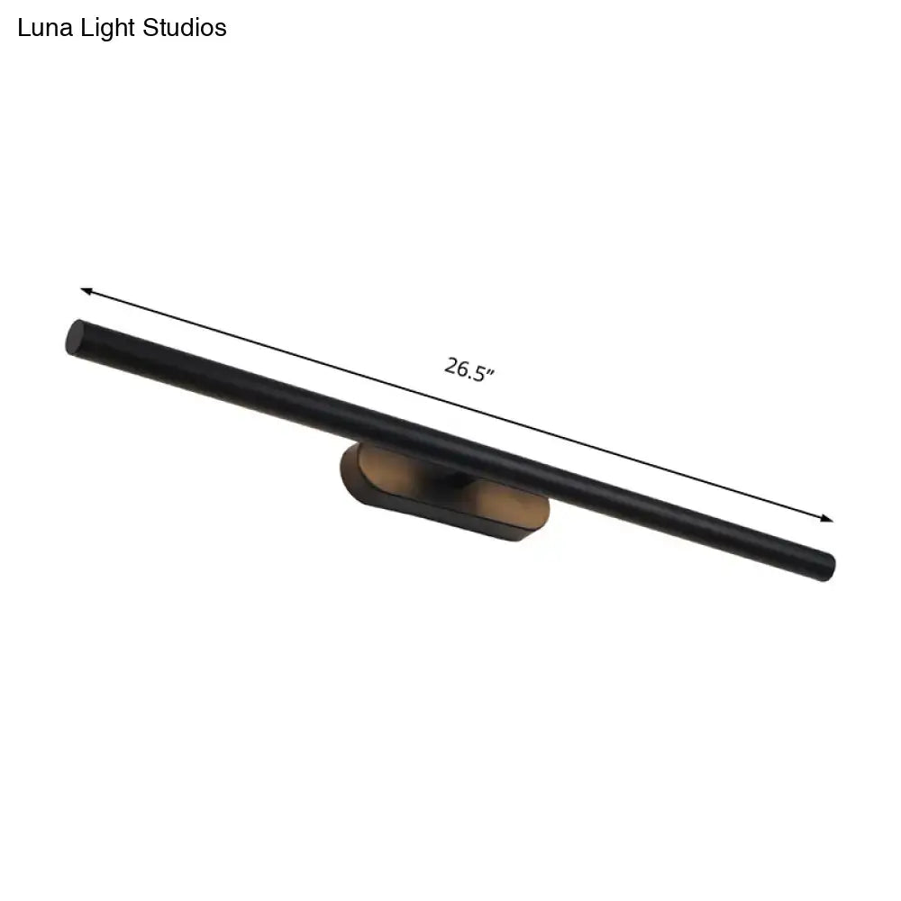 Black Metal Vanity Light Three Size Options