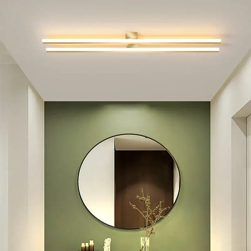 Black Linear 180cm Ceiling Light