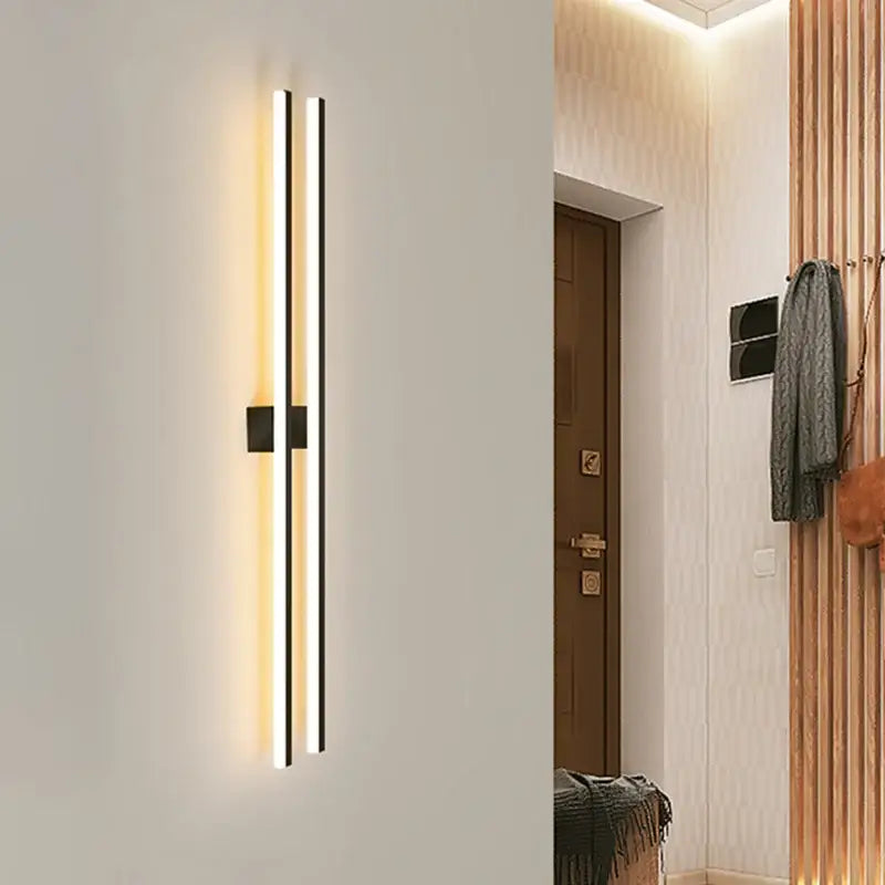 Black Linear 180cm Ceiling Light