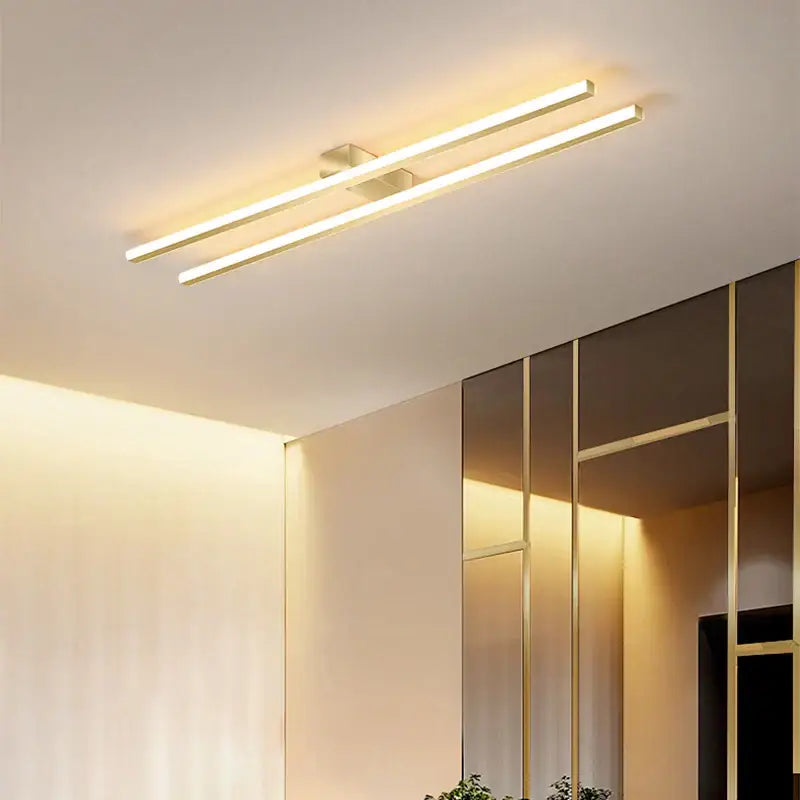 Black Linear 180cm Ceiling Light