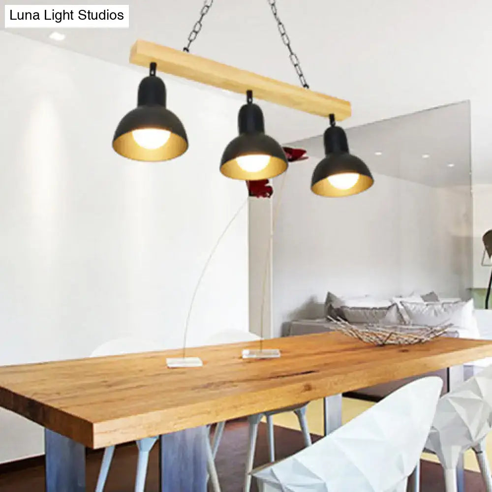 Black White Industrial Pendant