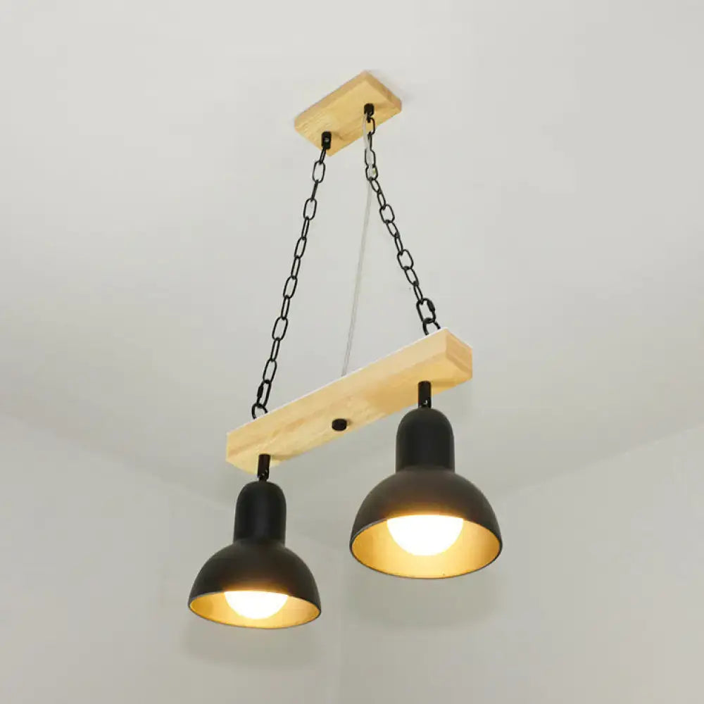 Black White Industrial Pendant