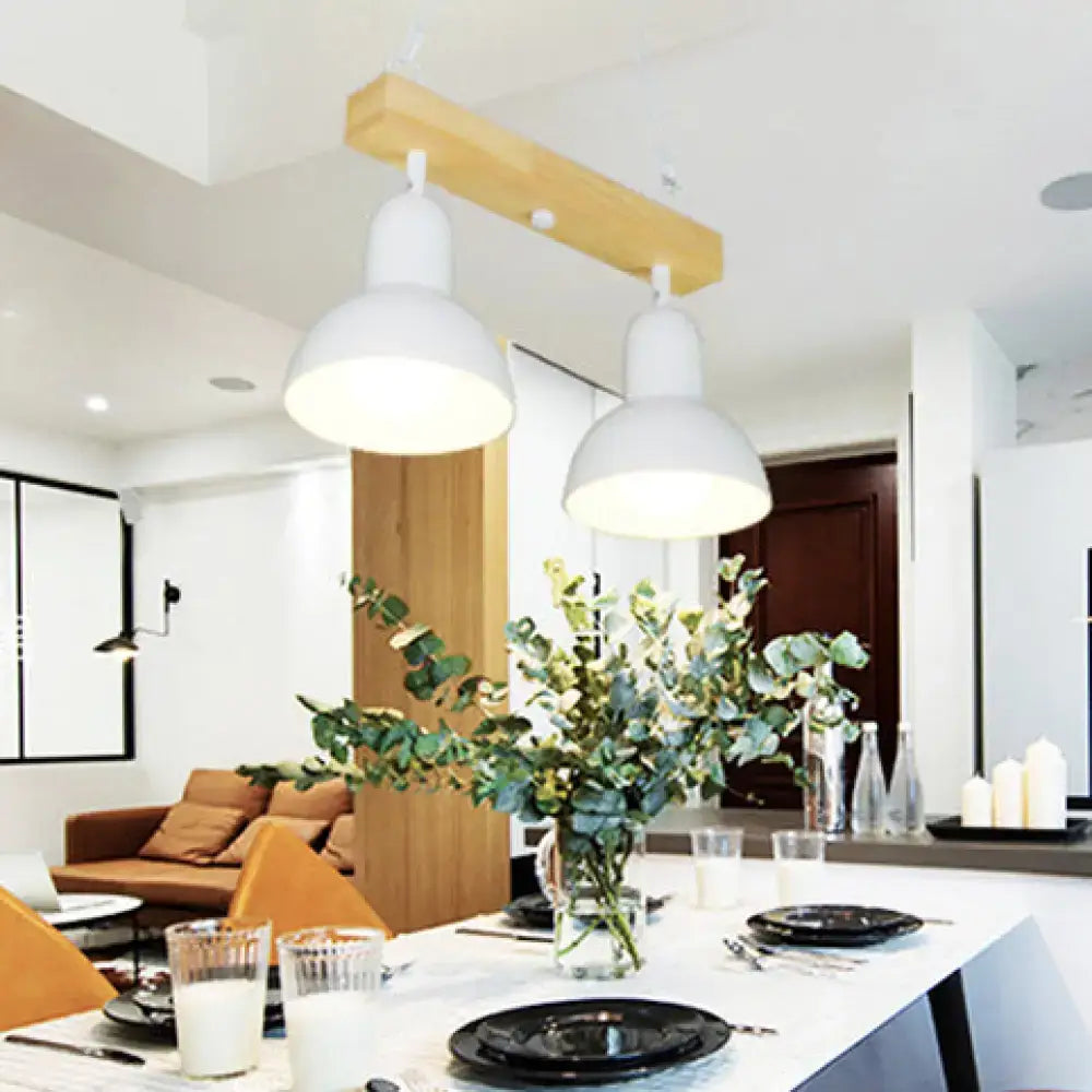 Black White Industrial Pendant