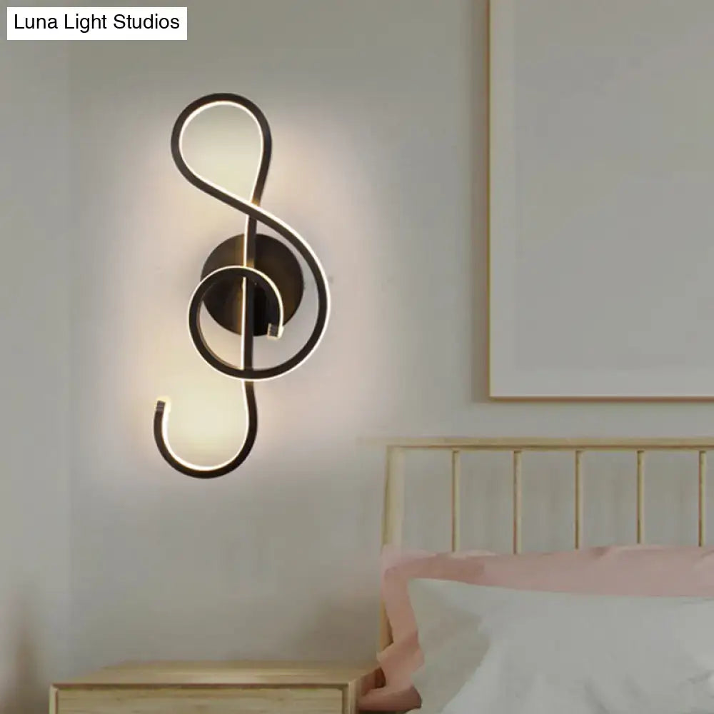 White Musical Note Lamp