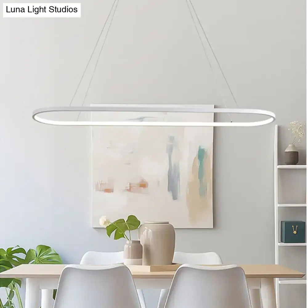 Black Oval Island Pendant