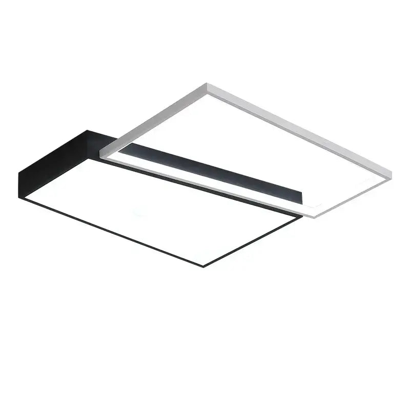 Black White Rectangular Light